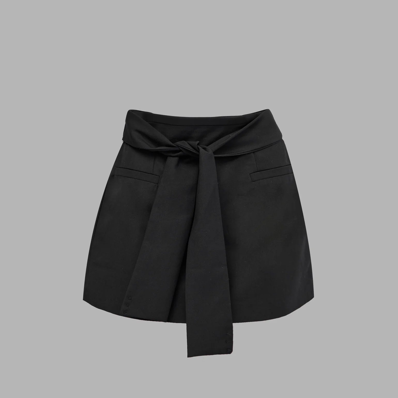 BLVCK Kuwait | Blvck Signature Tie-Front Skirt