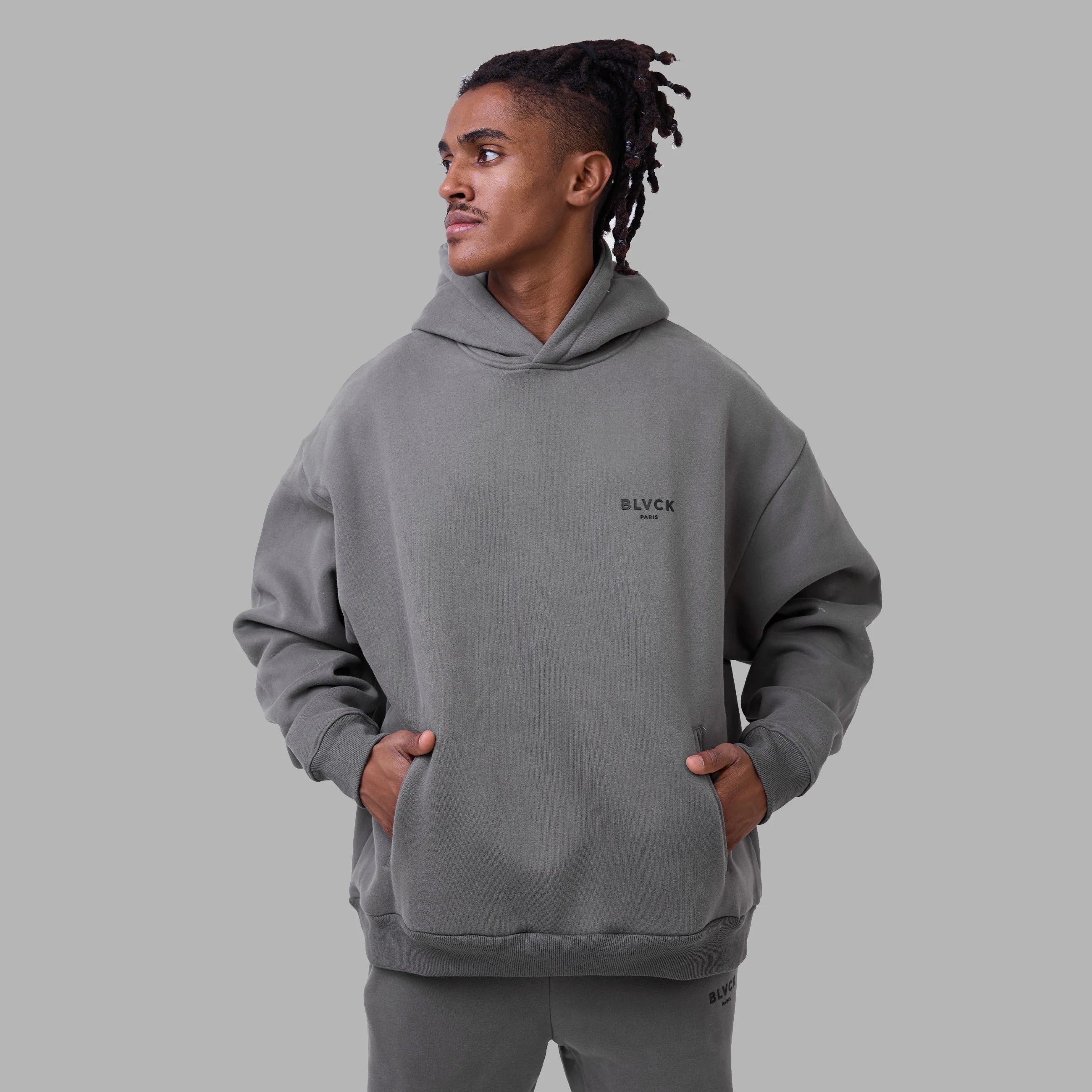 BLVCK Kuwait | Blvck Hoodie 'Grey'
