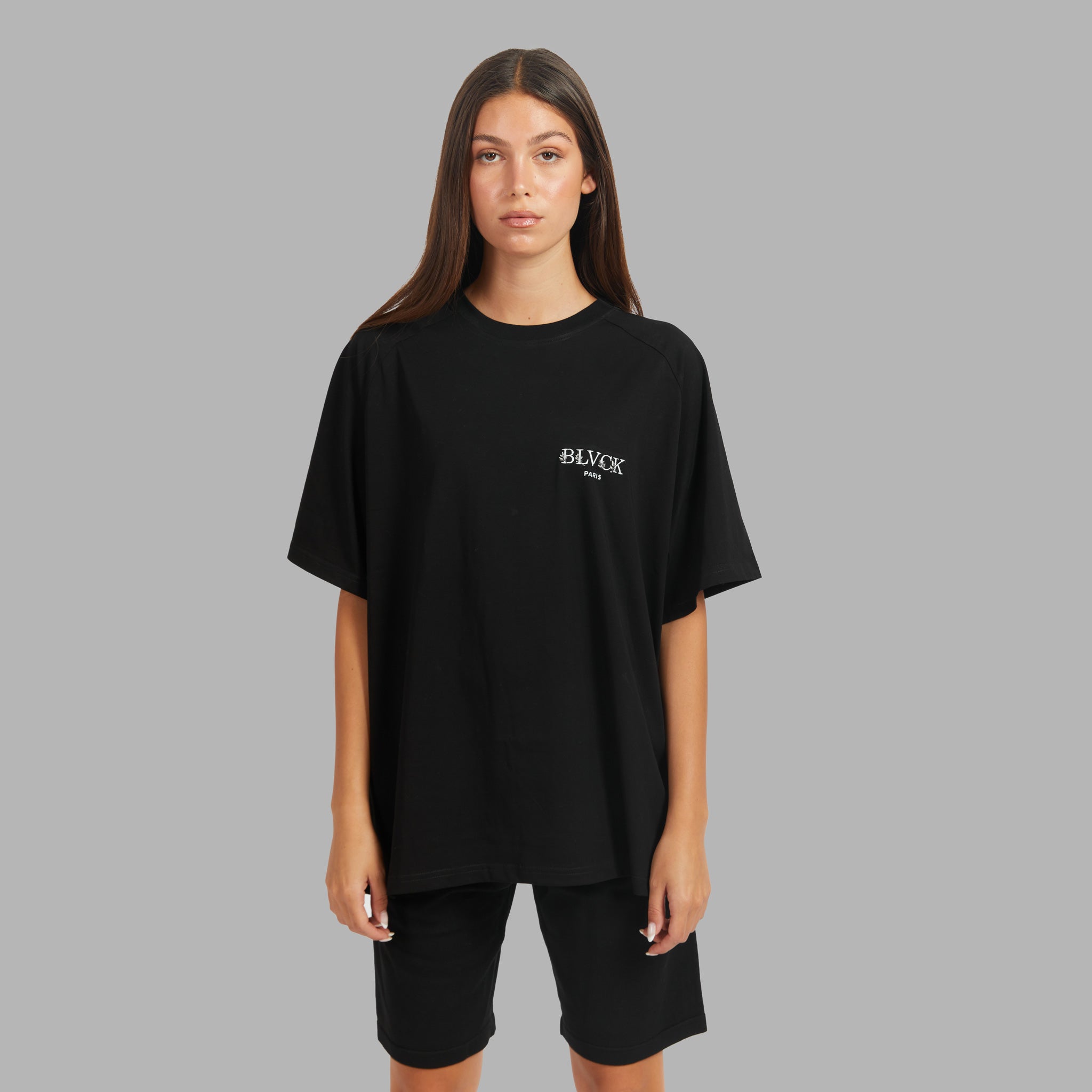 BLVCK Kuwait | Blvck Floral Logo Tee - Women