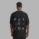 BLVCK Kuwait | Blvck Floral Logo Tee
