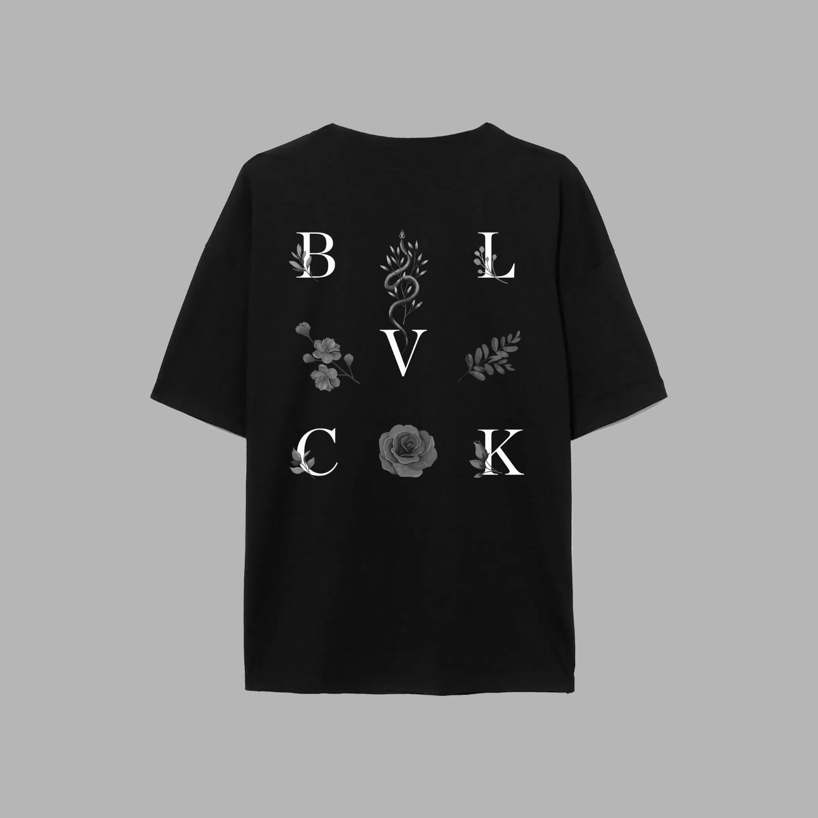 BLVCK Kuwait | Blvck Floral Logo Tee - Women