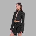 BLVCK Kuwait | Blvck Signature Tie-Front Skirt
