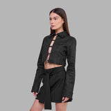 BLVCK Kuwait | Blvck Signature Tie-Front Skirt