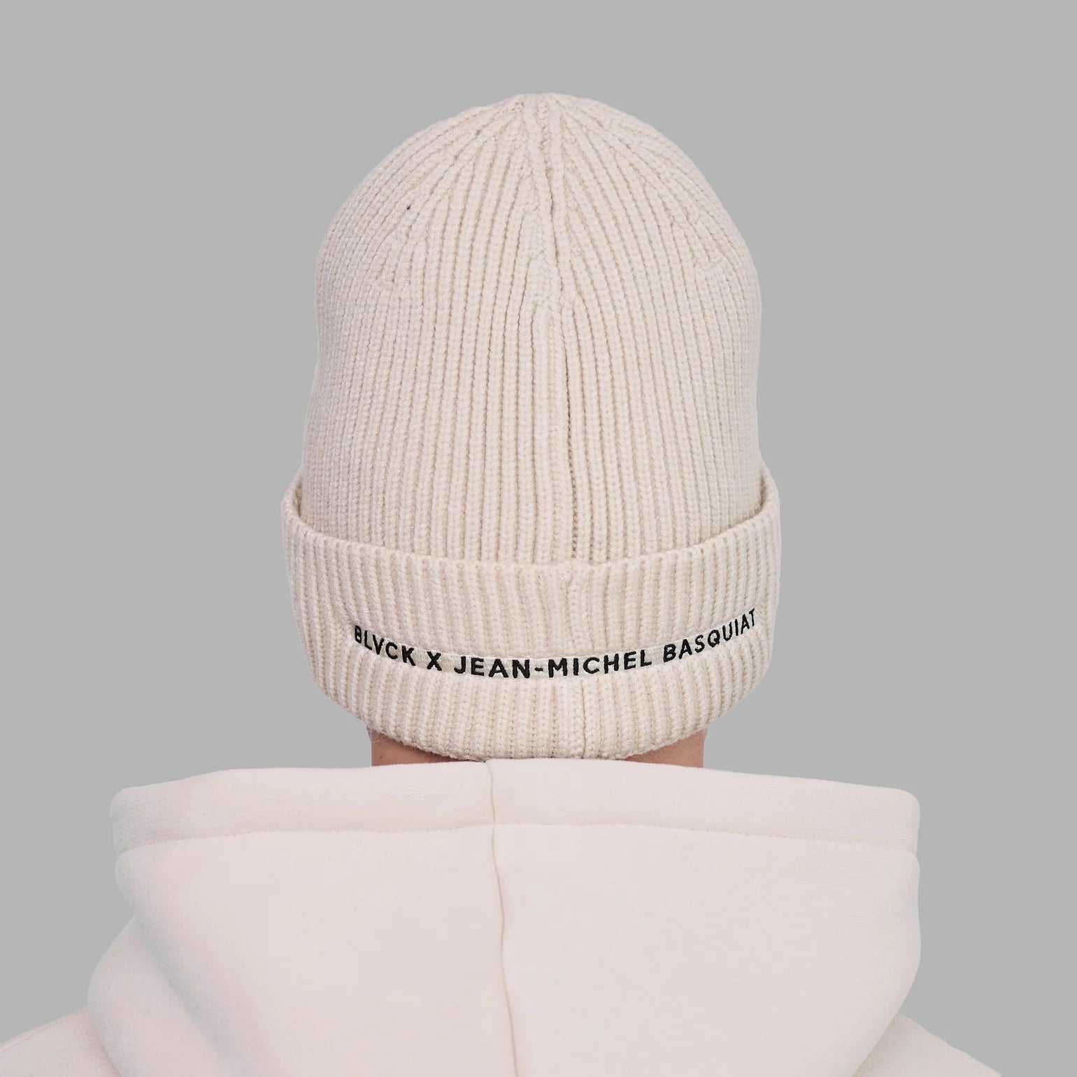 BLVCK Kuwait | Blvck x Basquiat Beanie 'Cream'
