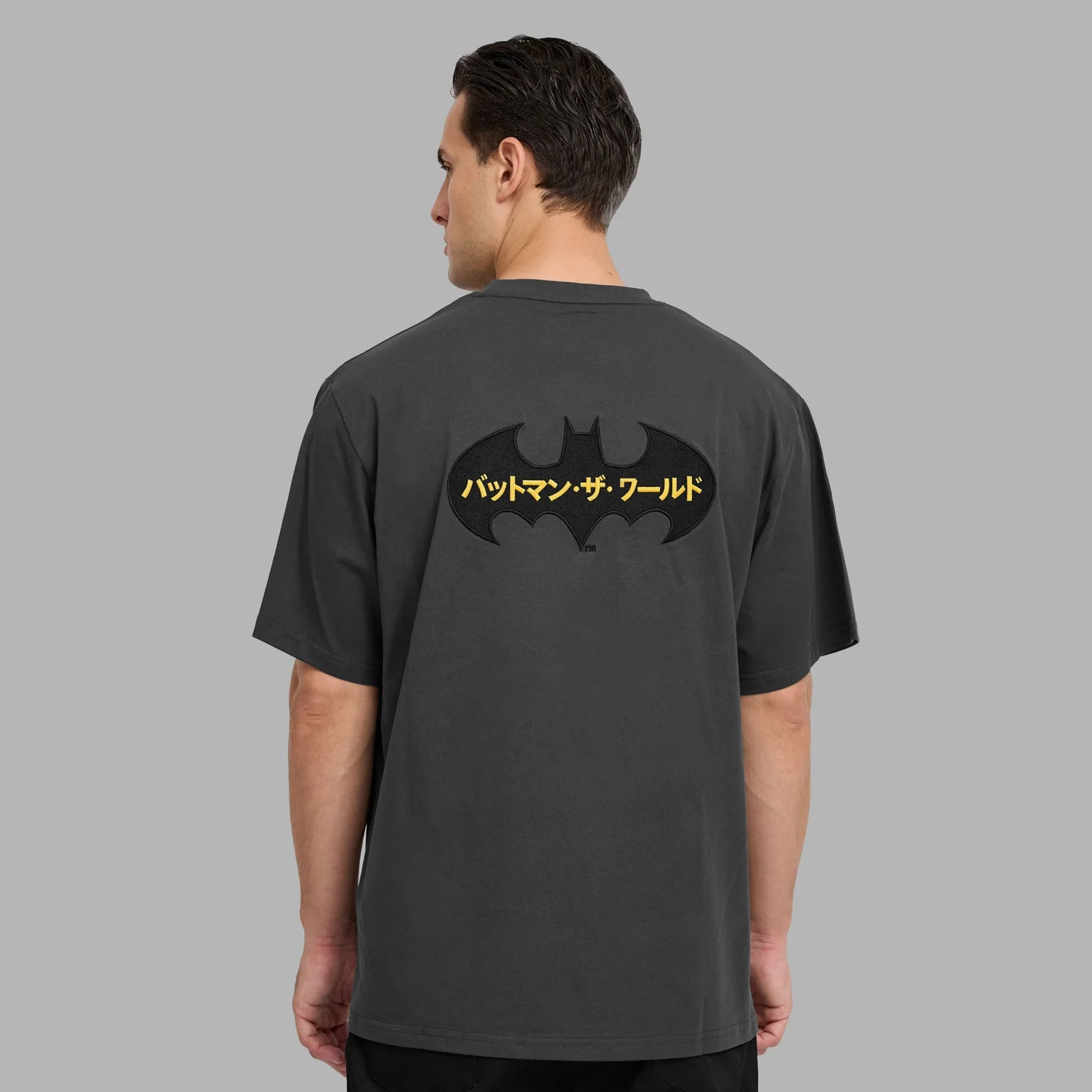 Batman x Blvck Japan Fusion Tee 'Charcoal'