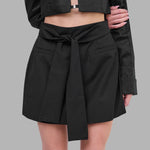 BLVCK Kuwait | Blvck Signature Tie-Front Skirt