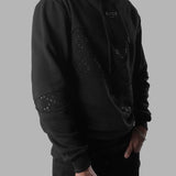 Blvck Monogram Torn Hoodie