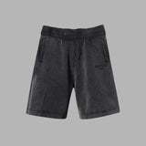 Acid Wash Shorts Black | BLVCK Kuwait
