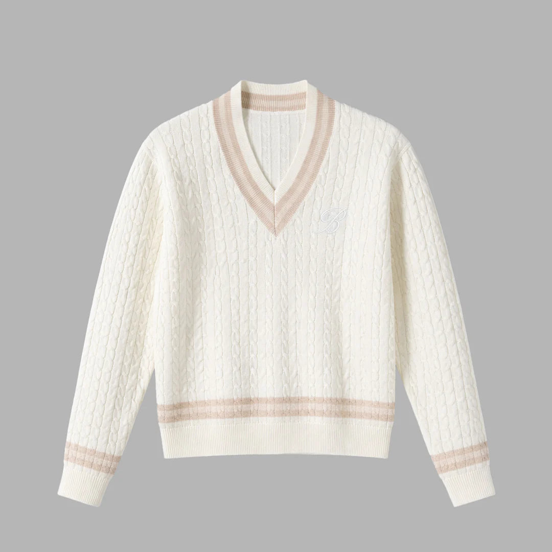 Blvck Knit V-Neck Sweater