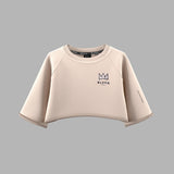 BLVCK Kuwait | Blvck x Basquiat Crop Tee 'Twilight Cream'- Women