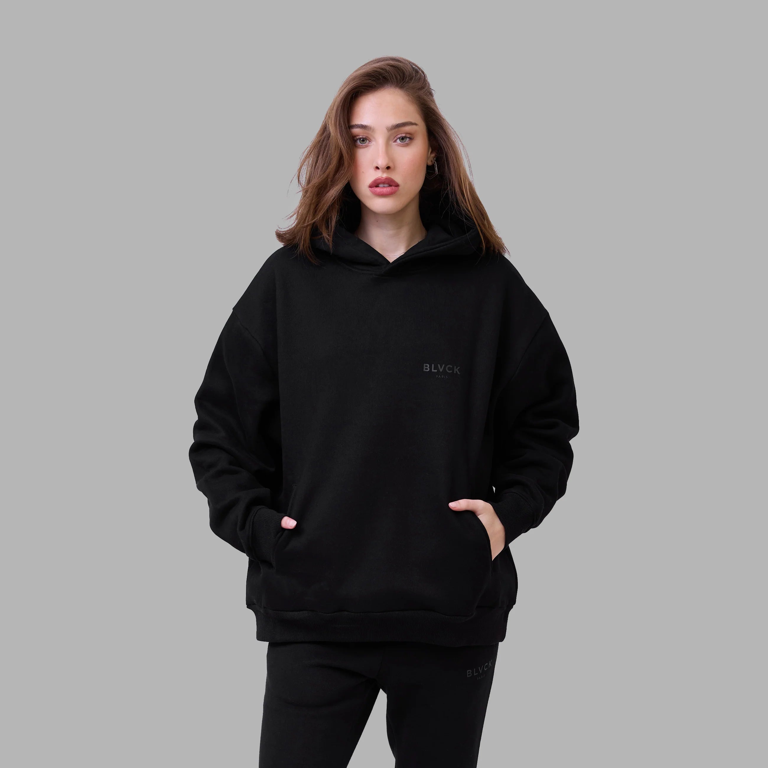 BLVCK Kuwait | Blvck Hoodie 'Black' - Women