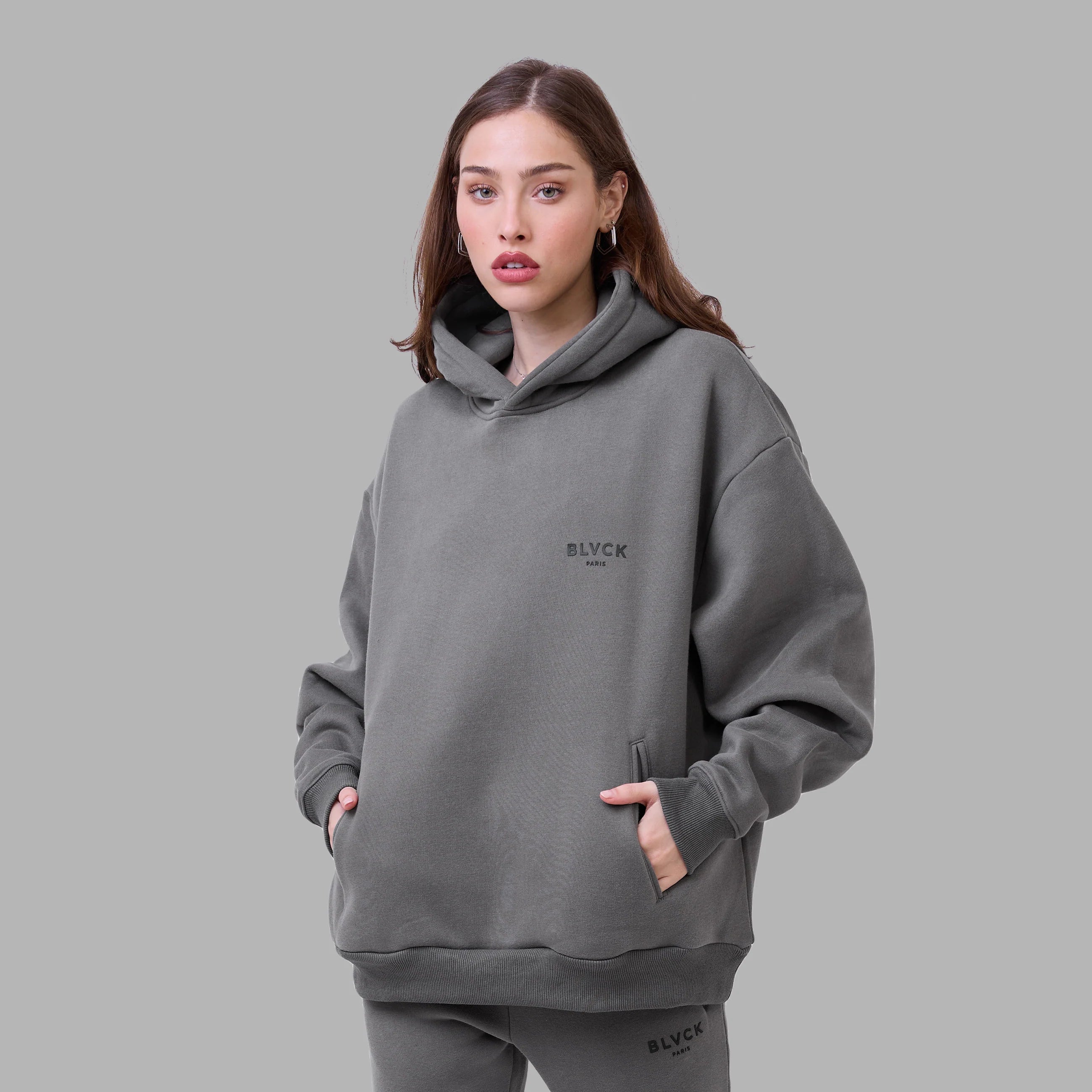 Blvck Hoodie 'Grey' | BLVCK Kuwait